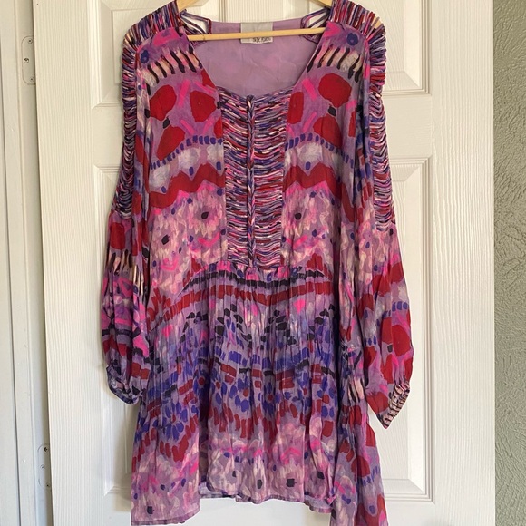 Anthro Colorful Patterned Dress - Picture 3 of 11